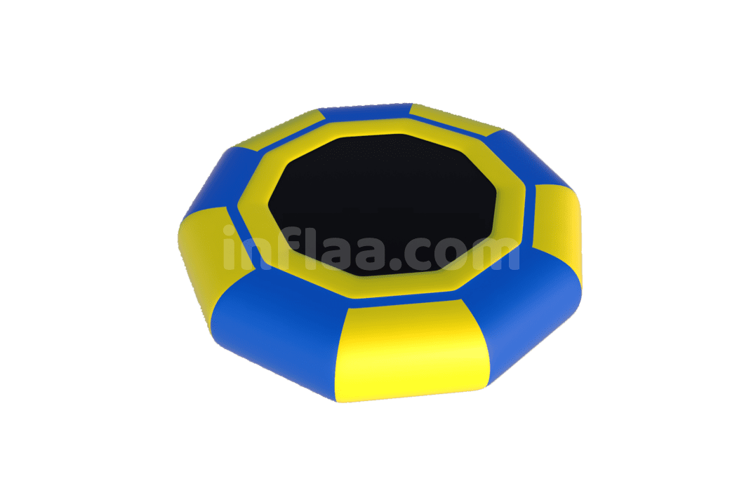 INFLATABLE FLOATING WATER PARK ELEMENT TRAMPOLINE front side