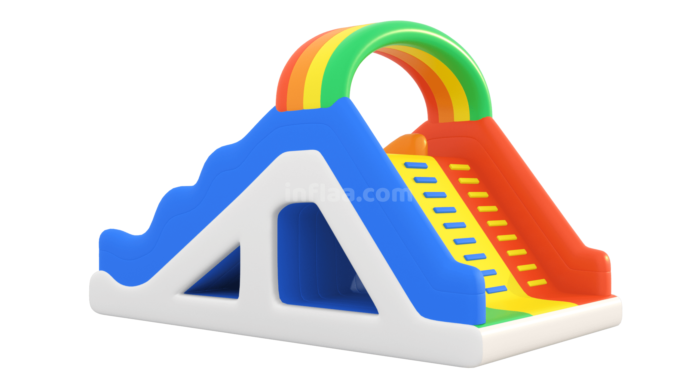 INFLATABLE WATER SLIDE RAINBOW back side