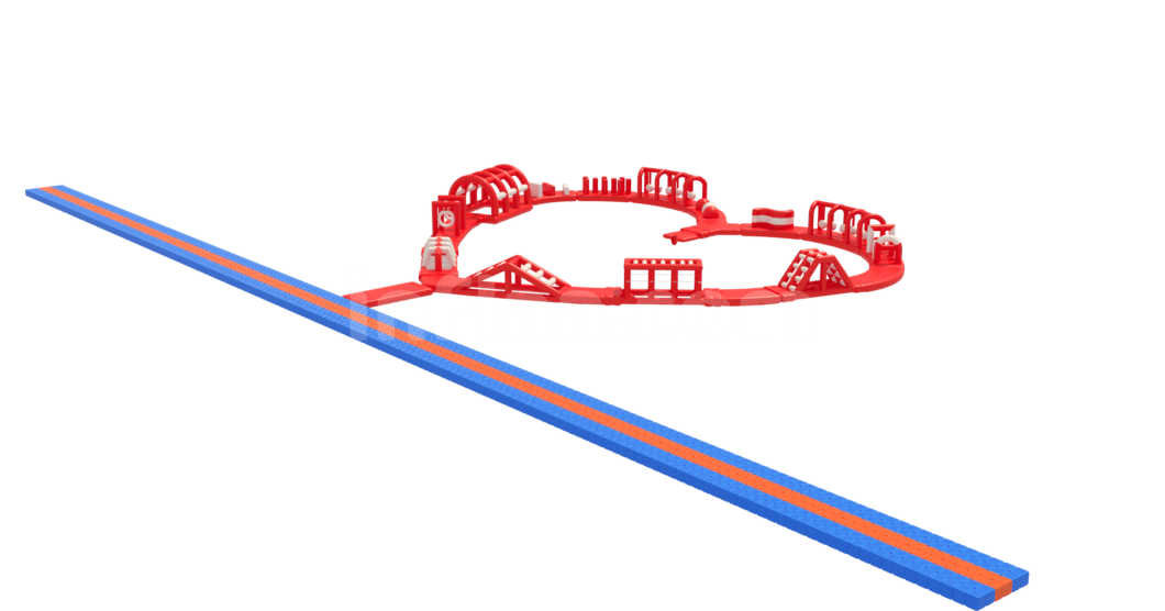 INFLATABLE FLOATING WATER PARK HEART right side