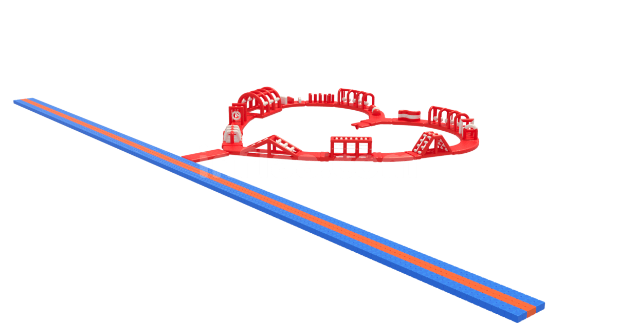 INFLATABLE FLOATING WATER PARK HEART right side