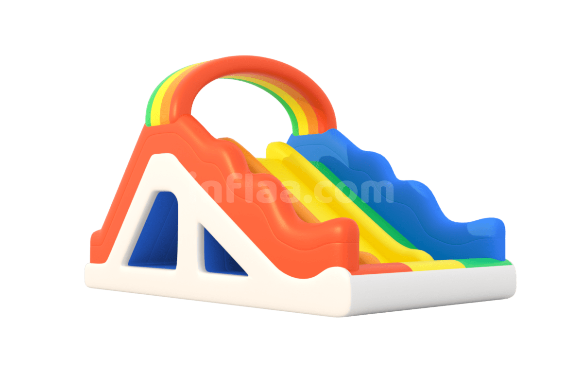 INFLATABLE WATER SLIDE RAINBOW left side