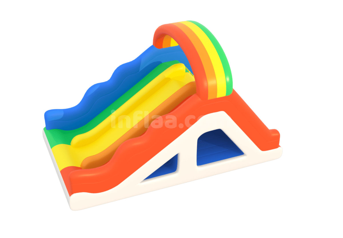 INFLATABLE WATER SLIDE RAINBOW right side